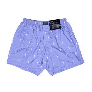 Polo Ralph Lauren Men's Multi Pony Boxer Shorts, Blue, Size S, M, Cotton, NWT